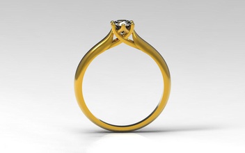 lindo anel de noivado jóias engagementring anéis elegante jewlrydesign 3d print model - Mito3D