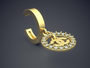 belle extraordinaire pendentif élégant des femmes bijoux or joyau de l'anneau les anneaux mariage l'engagement le diamant brillant cad gem platine imprimable d'argent détail la conception 3d print model - Mito3D