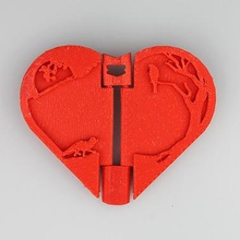 lovers photo frame house photoframe 3d 3dprint valentine jewellery gift gifts product design fox bird detail heart printable printer architectural details decoration printing accessories 3d print model - Mito3D