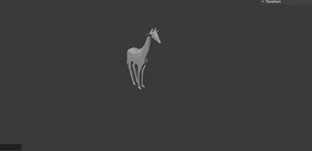 poli animal girafa arte interior animall esculturas 3d print model - Mito3D
