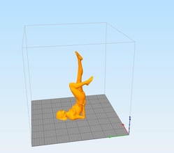 poly art women fine mathematical 3d print model - Mito3D