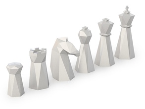 poly schach einstellen spiel tafel spiele spielzeuge 3d print model - Mito3D