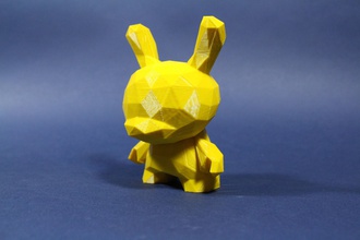 low poly dunny games-toys lowpoly munny toys arttoys games toy bunny 3d print model - Mito3D