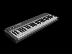 baja poli teclado hobby-diy la música el audio instrumento piano sintetizador sonido musical orquesta dispositivo de hobby diy afición bricolaje electrónica 3d print model - Mito3D