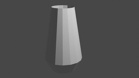 niedrig poly Vase Design modern Lowpoly Modell Innere Haus Dekor 3d print model - Mito3D