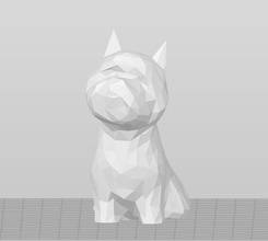 poly west highland terrier - westie lowpoly pet decoration art sculptures 3d print model - Mito3D