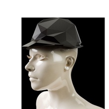 lowpoly trilby hat fashion titfer low stocking cap challenge other 3d print model - Mito3D