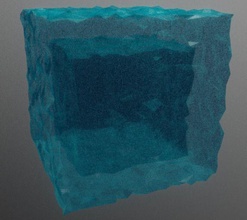 lowpoly watercube cubo poli acqua 2d gioco ghiaccio giochi giocattoli 3d print model - Mito3D