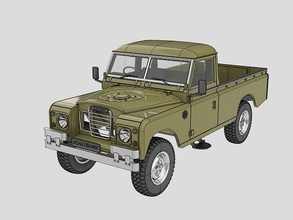 lr dizi 3 almak 3d yazdır model 1 to 10 rc land rover series3 iii ölçekli kamyon hobi kendin yap otomotiv 3dprinttruck 3d print model - Mito3D