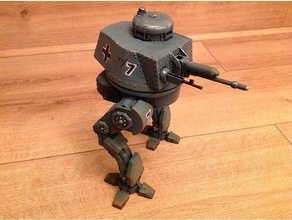 lt 35 caminando tanque completamente revisado juguete estrella guerras guerra galaxias figura robot militar pistola juegos juguetes 3d print model - Mito3D