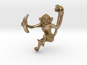 şanslı maymun takı Japonya hayvan muz oyama tsuyoshi ephana şans artchallenge kolye 3d print model - Mito3D