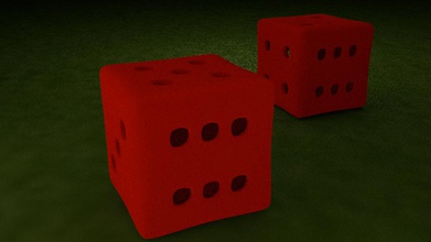 lucky red dice dices gamble sports vegas las gambling sport hobby hobbies game games jackpot print printable 3d win winning winner lose loser cube rounded yahtzee bet betting chips chip pitted hole holes dominoes domino art coins badges 3d print model - Mito3D