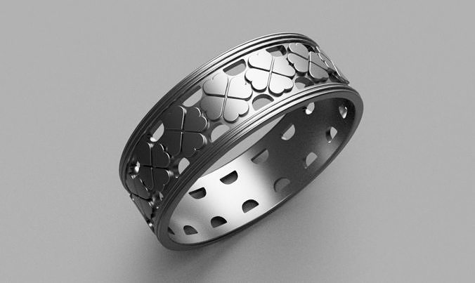 sorte anel joalheria ouro imprimível moda noivado jóias Casamento gema esterlina diamante jóia argolas 3D print model - Mito3D