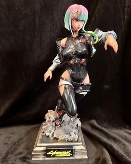 lucy cyberpunk corredores ponta Admirador arte menina personagem mulher humano moda corpo roupas realista esculturas 3d print model - Mito3D