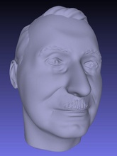 ludwig von apostas fracasso cabeça escultura estátua retrato personagem economista economia memorabilia capitalismo libertarianismo escola austríaca ciência 3d print model - Mito3D