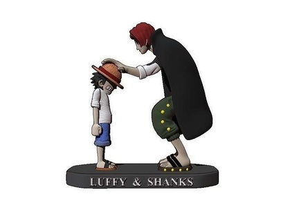 luffy shanks red film piece pirate 3d manga anime figurines figure character onepiece toys art miniatures sculptures 3d print model - Mito3D