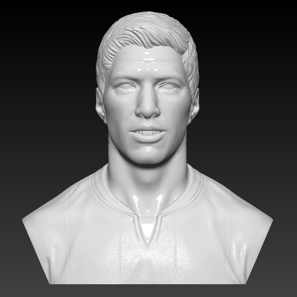 luis suarez fc barcellona giocatore fallimento fatto mano 3d stampa pronto fcb calcio arte sculture 3D print model - Mito3D