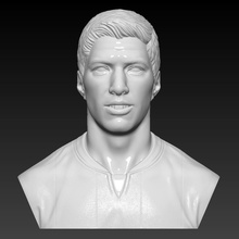 luis suarez -fc barcelona - player bust handmade 3d print ready fcb soccer art sculptures 3d print model - Mito3D