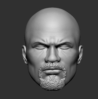 luke cage netflix - head action figures toy toys 3dprint marvel games 3d print model - Mito3D