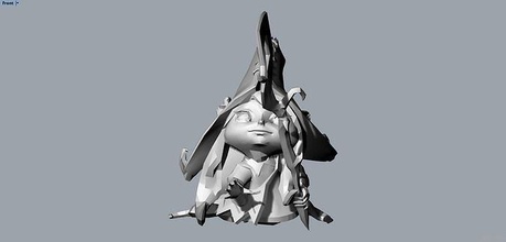 lulu league legends character lol role print sculpture game toys printable strength illustration woman steel chrome isolated cute motion young games accessories 3d print model - Mito3D