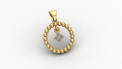 lumpy flowers pendant ii flowerse jewerly womanpendant minimaldesign jewelry pendants 3d print model - Mito3D