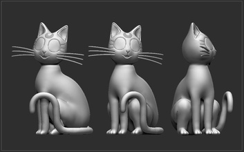 luna marinero gato lunacat catluna juegos juguetes 3d print model - Mito3D