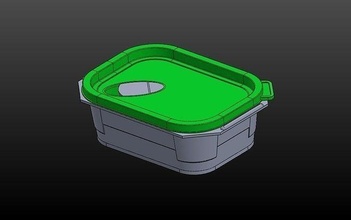 lunch box container storage accessories heat house 3d print model - Mito3D