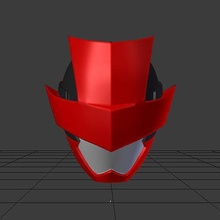 acı bakla kırmızı 3d model sentai kostüm oyunu korucusu acılı tokusatsu kask hobi kendin yap 3d print model - Mito3D
