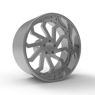 luso corleone wheel accadri rim tire truck forged vechle hobby diy automotive inveron 3d print model - Mito3D