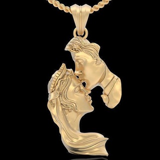 lux pendant silver gold printable jewelry 3d model lovers necklace jewellery fashion wedding engagement valentine loving zbrush design trend love pendants 3d print model - Mito3D