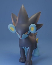 pokémon luxray pikachu shinx luxio iluminação elétrico brinquedo colecionável pokebola go anime cinza impressão arte figura jogos brinquedos 3d print model - Mito3D