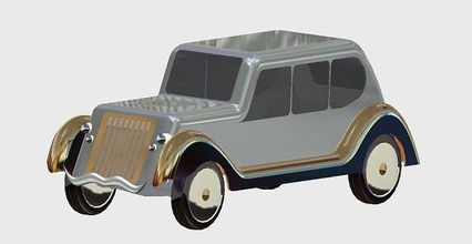 luxuoso 3d carro desenho animado brinquedo clássico carros corrida corveta Esportes luxo jogos Toque super detalhado modelo veículo mini micro Garoto brinquedos 3d print model - Mito3D