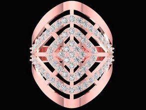 Luxus asiatisch Diamant Dame Ring 3203 Design Schmuck Mode Zubehör Gold Ringe 3d print model - Mito3D
