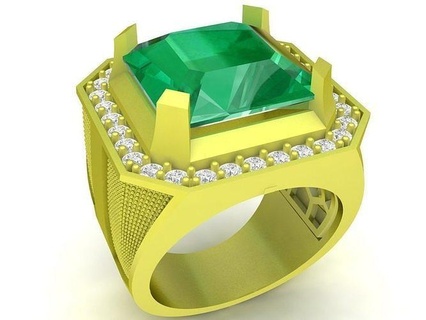 luxury asian diamond men ring 3990 jewelry fashion accessories gold man new design rings 3d print model - Mito3D