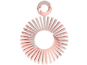 luxury diamond art pendant 2972 jewelry fashion accessories gold woman women design pendants 3d print model - Mito3D