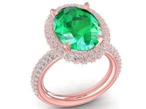 Luxus Diamant Hongkong Dame Ring 3027 Schmuck Mode Zubehör Gold Frau Frauen Design Ringe 3d print model - Mito3D