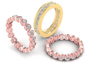 Luxus Diamant Dame Verbindung ring2995 Schmuck Mode Zubehör Gold Frau Frauen Design Ring Ringe 3d print model - Mito3D