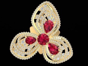 luxury diamond lady pendant 3206 design jewelry fashion accessories gold woman women pendants 3d print model - Mito3D