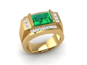 luxury diamond ring 43 jewelry fashion accessories gold man men woman women unisex design rings 3d print model - Mito3D