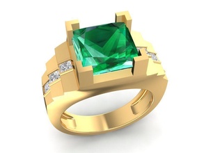 luxury diamond ring men 1077 jewelry fashion accessories gold man woman women unisex design fengshui rings 3d print model - Mito3D