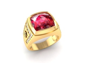luxury diamond ring men 125 jewelry fashion accessories gold man woman women unisex design rings 3d print model - Mito3D