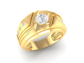 luxury diamond ring men 129 jewelry fashion accessories gold man woman women unisex design rings 3d print model - Mito3D