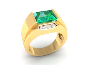 lusso diamante squillare uomini 142 gioielleria moda Accessori oro uomo donna donne unisex design anelli 3d print model - Mito3D