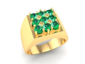 luxo diamante anel homens 144 joalheria moda acessórios ouro homem mulher mulheres unissex Projeto argolas 3d print model - Mito3D