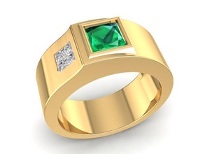 luxury diamond ring men 1568 jewelry fashion accessories gold man woman women unisex design fengshui rings 3d print model - Mito3D