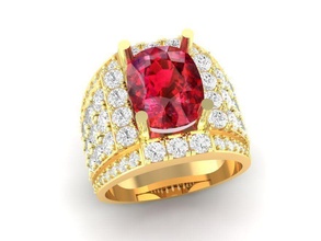 luxury diamond ring men 159 jewelry fashion accessories gold man woman women unisex design rings 3d print model - Mito3D