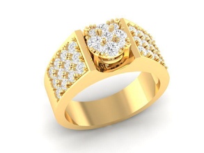 luxo diamante anel homens 163 joalheria moda acessórios ouro homem mulher mulheres unissex Projeto argolas 3d print model - Mito3D