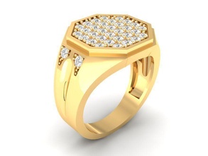 luxury diamond ring men 170 jewelry fashion accessories gold man woman women unisex design rings 3d print model - Mito3D
