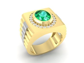 luxo diamante anel homens 171 joalheria moda acessórios ouro homem mulher mulheres unissex Projeto argolas 3d print model - Mito3D