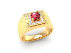 lusso diamante squillare uomini 183 gioielleria moda Accessori oro uomo donna donne unisex design anelli 3d print model - Mito3D